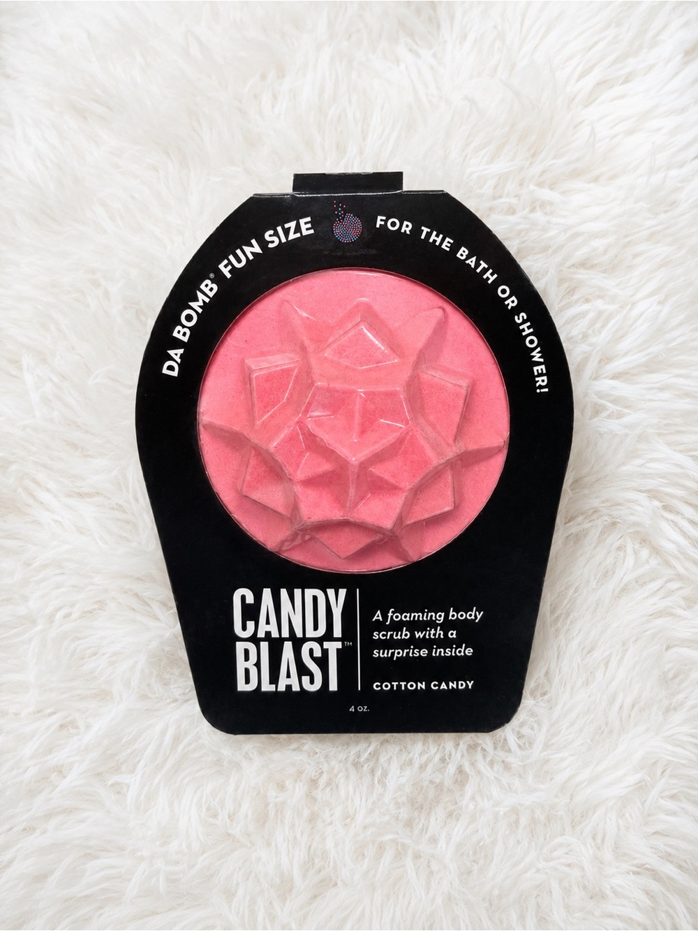 DA BOMB Candy Blast Cotton Candy Foaming Body Scrub Bath-Bomb W/ Surprise Inside